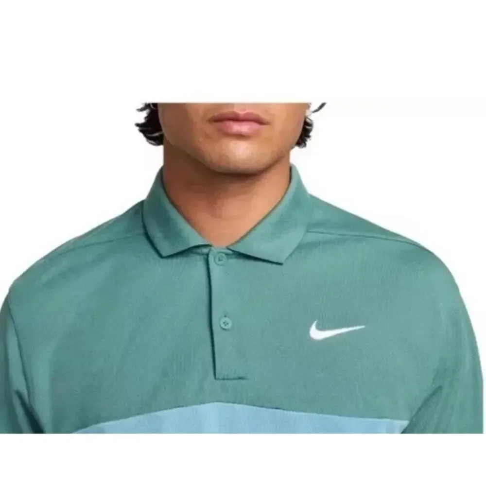 $68 NIKE Men's Dri-Fit Victory Color-Block Golf Polo Shirt Size S FQ1114